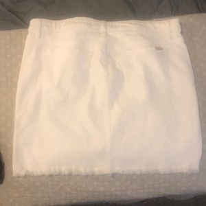Joes jeans cut off white skirt